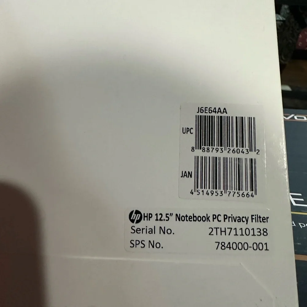 HP 12.5” privacy filter